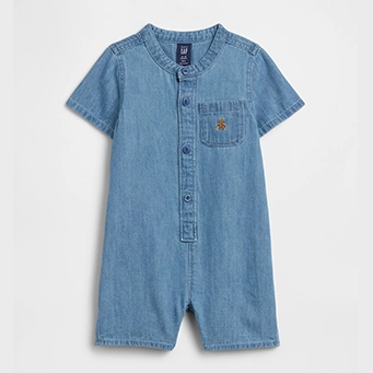 GAP - Baby Bear Denim Romper