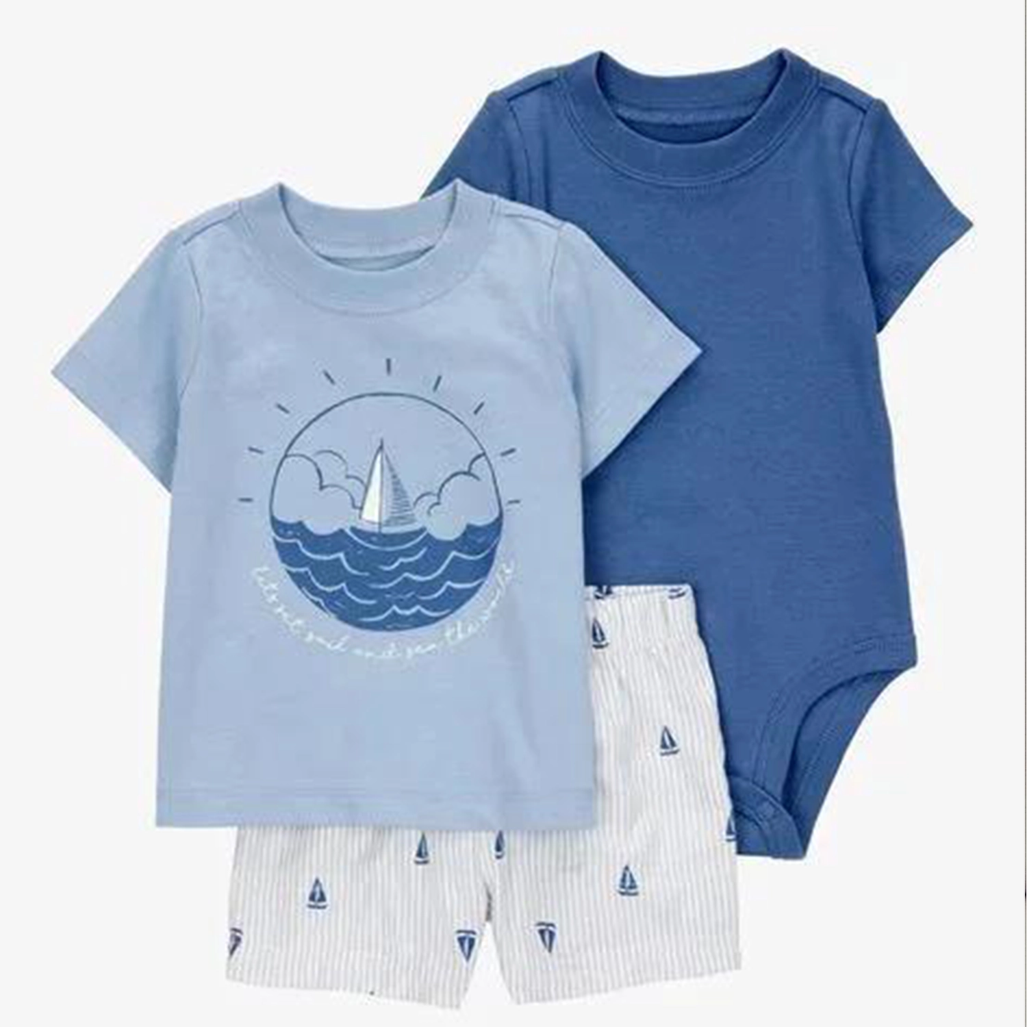 CARTER'S - Sailboat Little Short Set
