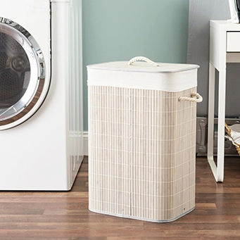 HOME BASICS - Bamboo Hamper