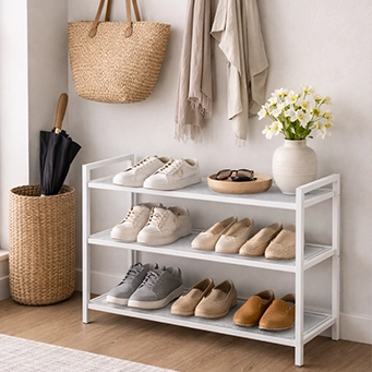 CONTAINED - 3-Tier Shoe Rack