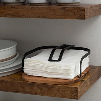 KITCHEN DETAILS - Black Napkin Holder